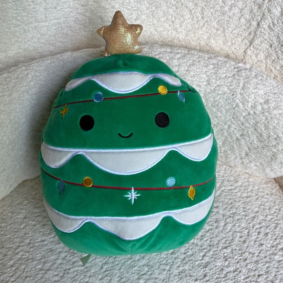Squishmallows Johann the Christmas Tree Plushie - Picture 1 of 7